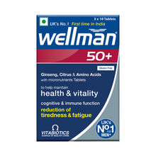 Wellman 50+ UK's No.1 Multivitamin for Men above 50 (Ginseng, Citrus & Amino Acids & Micronutrients)