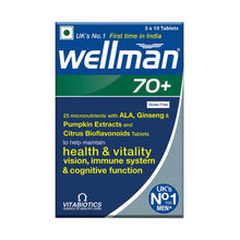 Wellman 70+ UK's No.1 Multivitamin for Men above 70 (Pumpkin seed, Bioflavonoids, Ginseng & more)