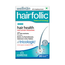 Wellman Hairfollic UK's No.1 Hair Supplement for Men ( Tricologic Formula, 30 Vitamins & Minerals)