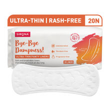 Sirona 100% Organic Cotton Daily Wear Panty Liners For Women,Ultra Thin & Soft Dailyliners (20 Pcs)