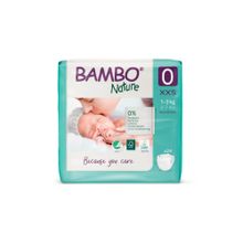 Bambo Nature Tape Diapers with Wetness Indicator XXS - 24 Pieces