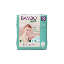 Bambo Nature Tape Diapers with Wetness Indicator Medium - 28 Pieces