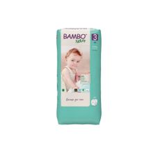 Bambo Nature Tape Diapers with Wetness Indicator Medium - 52 Pieces