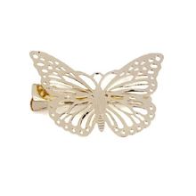 Fabula Gold Tone Filigree Butterfly Shape Hair Clip/Hair Pin