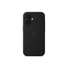 Treemoda Black Silicone Flexible Back Case for iPhone 16