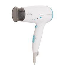 VEGA Insta Wave 1400-1600W Foldable Hair Dryer, 3 Heat/Speed Setting (Low, Medium & High), (VHDH-22)