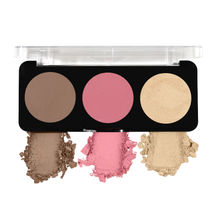 Swiss Beauty Cheek-A-Boo 3 In One Blusher Contour And Highlighter - 3