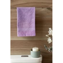 ACKROSS Voyager Collection Cotton Hand Towel 350 GSM Purple(Pack of 2)