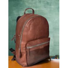 Sassora Premium Leather Laptop Backpack - Tan (L)