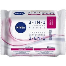 NIVEA 3-in-1 Gentle Cleansing Face Wipes