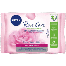 NIVEA Biodegradable Micellar Wipes with Organic Rose Water