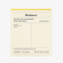 Biodance Radiant Vita Niacinamide Real Deep Mask 1Box (34g*4ea)