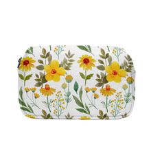 Crazy Corner Yellow Flower Printed Portable Cosmetic Pouch