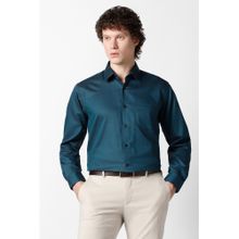 Van Heusen Men Teal Textured Full Sleeves Wedding Shirt