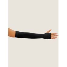 G Heist Unisex Black Solid Uv Protection Arm Sleeves