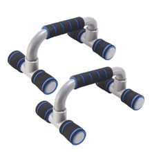 Strauss Moto Push Up Bar, Pair (Black-Blue)