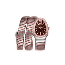 Carlton London Women Charmer Brown Dial Stainless Steel Analog Watch - CLW-SNK-A4BR (M)