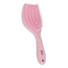 ZEYU Detangler Hairbrush with Removable Cleaning Brush - Pink