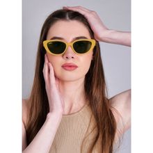 MAGNEQ Grey Cateye Shaped Polarized Sunglasses
