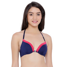 Amante Epic Padded Wired Racerback T-Shirt Bra - Navy Blue