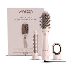 Winston 4 In 1 Hair Blow Brush - Pink & Rose Gold