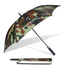 Kenneth Cole UV Protection Unisex Auto Open Golf Size Umbrella with Travel Sleeve, Cover 23.5 Inch