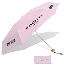 Kenneth Cole Unisex Mini Umbrella - 3 Fold- Pink