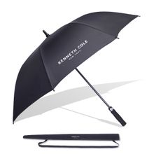 Kenneth Cole UV Protection Unisex Auto Open Golf Size Umbrella with Travel Sleeve - 23.5 Inch