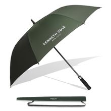 Kenneth Cole UV Protection Unisex Auto Open Golf Size Umbrella with Travel Sleeve, Cover 23.5 Inch