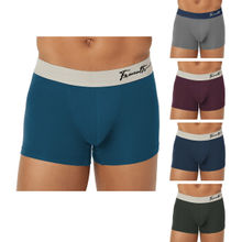 FREECULTR Mens Underwear Anti Chaffing Sweat-proof Micromodal Trunks (Pack of 5)
