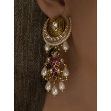 Joules By Radhika Multi Colour Timeless Dangler Earrings