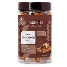 Sorich Organics Srilankan Ceylon Cinnamon Sticks Jar - Dalchini