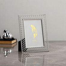 Pure Home + Living 5x7 Shiny Silver Photo Frame