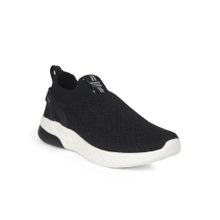 North Star Slip-On Black Walking Shoes for Men
