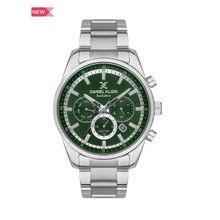 Daniel Klein Exclusive Men Green - Sunray Brush Dial with Real Index Analogue Watch - DK.1.13348-2