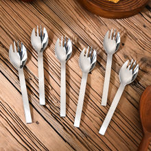 FNS Solo Stainless Steel Spork Set of 6 Spoon Cum Fork