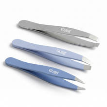 GUBB Trio Mini Tweezer Set For Hair Removal - Slant Tweezer- Flat Tweezer & Pointed Tweezer