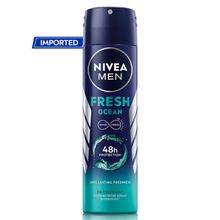 NIVEA MEN Deodorant, Fresh Ocean, 48h Long lasting Freshness with Fresh Aqua Scent