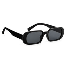 Royal Son Narrow Rectangle UV Protection Sunglasses For Women Sunglasses Black - CHIWM00120-C1