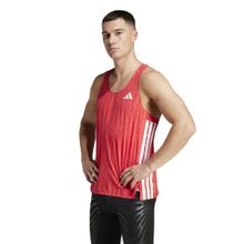 adidas Adi Zero Singlet Men Red Running Tank