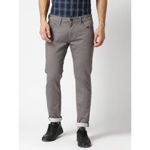 Dragon Hill Light Grey Slim Tapered Cotton Stretch Jeans
