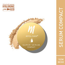 MyGlamm Super Serum Compact Powder - Skin-perfecting powder with Hyaluronic Acid
