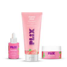 Plix Guava Glow Regime With Cleanser, 10% Vitamin C Serum & Moisturizer