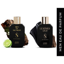 NISARA Men Of The Night & Leather Oud Combo For A Long Lasting Citrus & Musky Fragrance - For Men