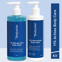 Be Bodywise Back Acne Kit - 1% Salicylic Acid Body Wash & 10% Niacinamide Body Lotion- For Soft Skin