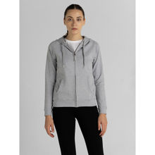 Van Heusen Woman Lingerie And Athleisure Antiviral And Smart Tech+ Hoodie Grey Melange