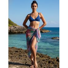AOBA Women Green & Purple Printed Sarong (One Size)