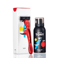 Uncle Tony Shaving Experience Kit - Red - Pack Of 2