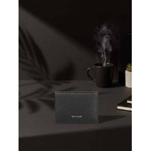 SILVIANO Black Genuine Leather Bi Fold Wallet Rfid Gift Box Included 3 Card Slots