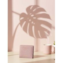 SILVIANO Pink Genuine Leather Bi Fold Wallet Rfid Gift Box Included 3 Card Slots